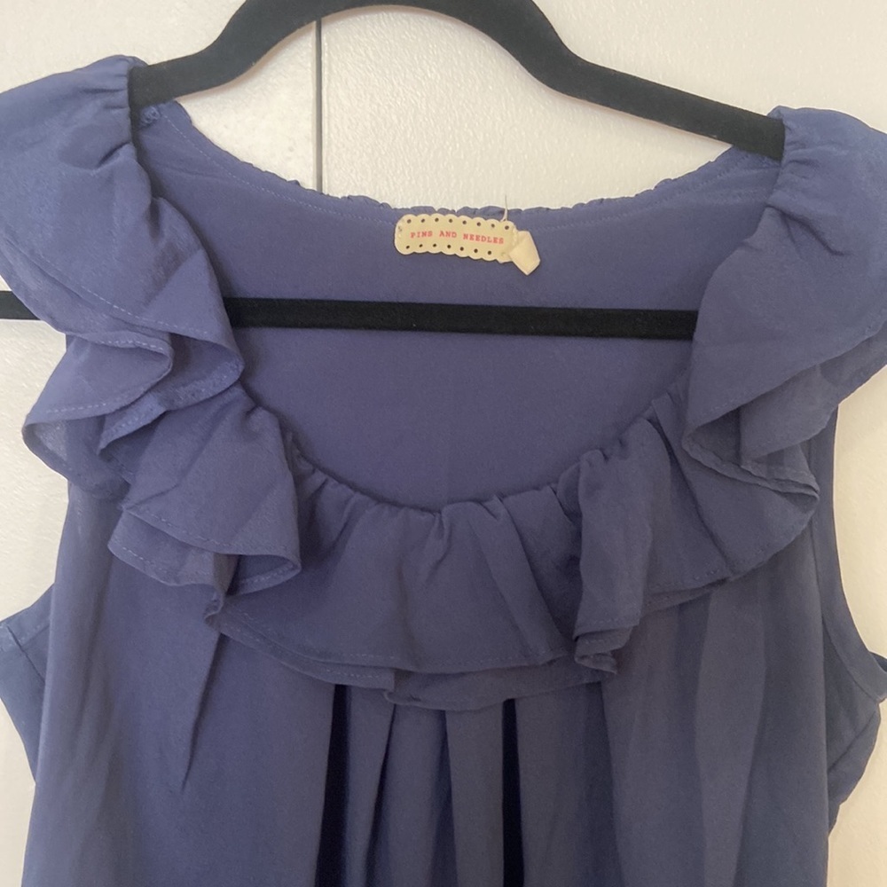 Navy blue flowy dress - Picture 3 of 3